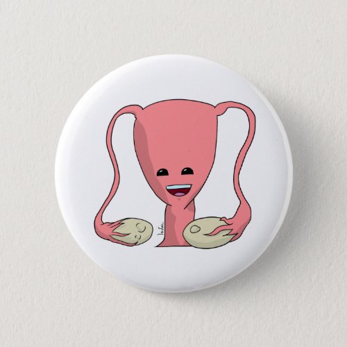 Happy uterus button