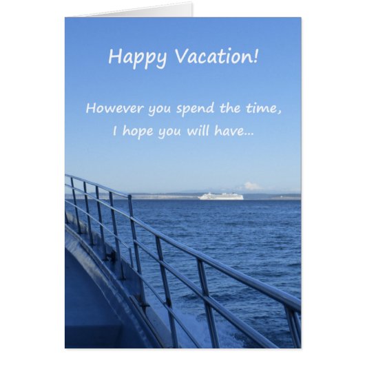 Happy Vacation! Cards (Front)