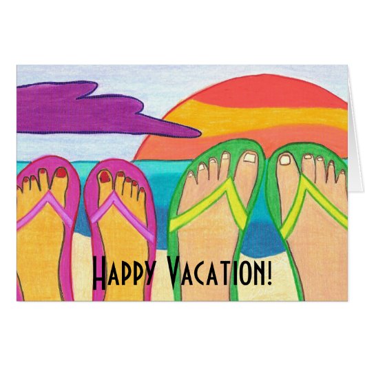Happy Vacation! Cards (Front Horizontal)