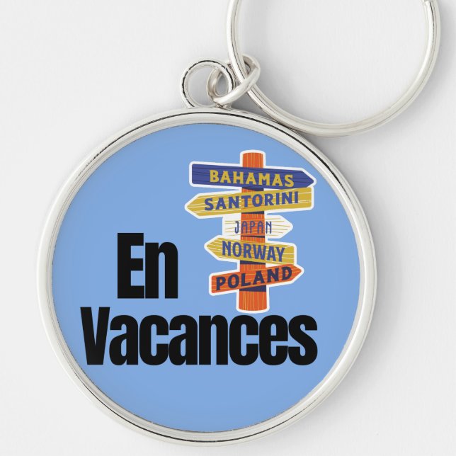 Happy vacation keychain (Front)