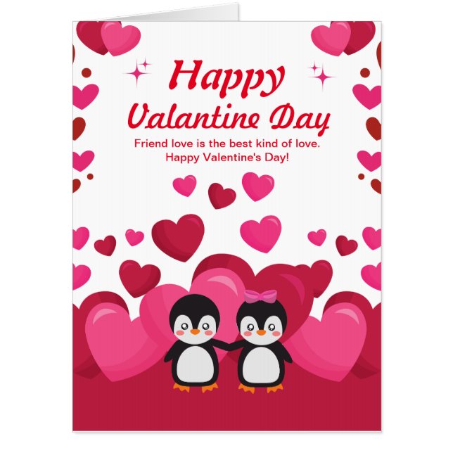 Happy Valantine Day  Card (Front)