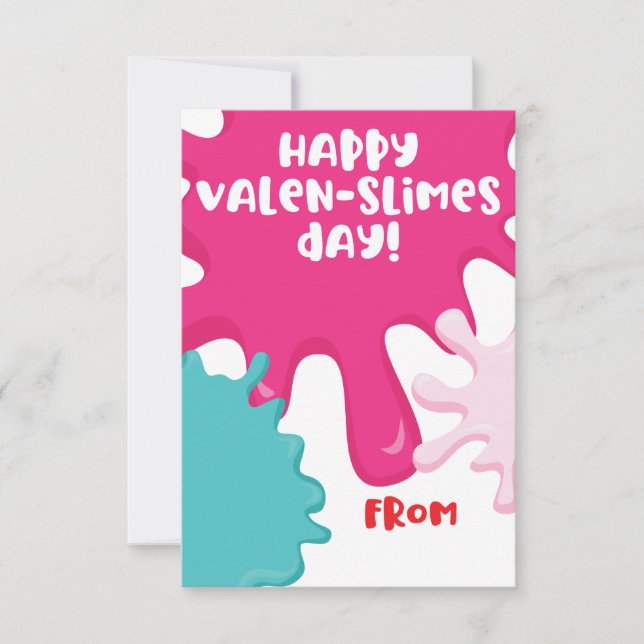 Happy Valen-Slimes Day! Valentine's Day Card (Front)