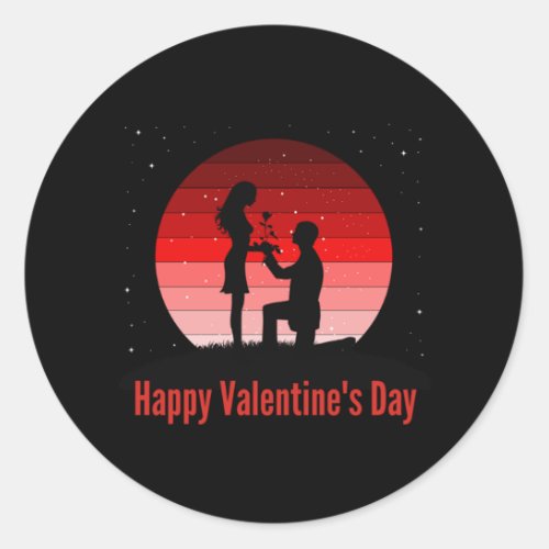 Happy Valentine39s Day  3 Classic Round Sticker