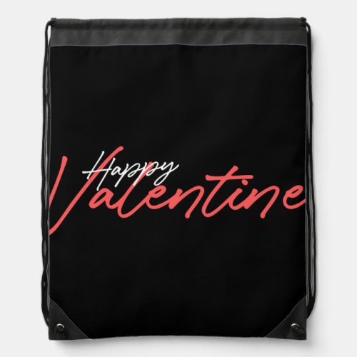Happy valentine  7 drawstring bag