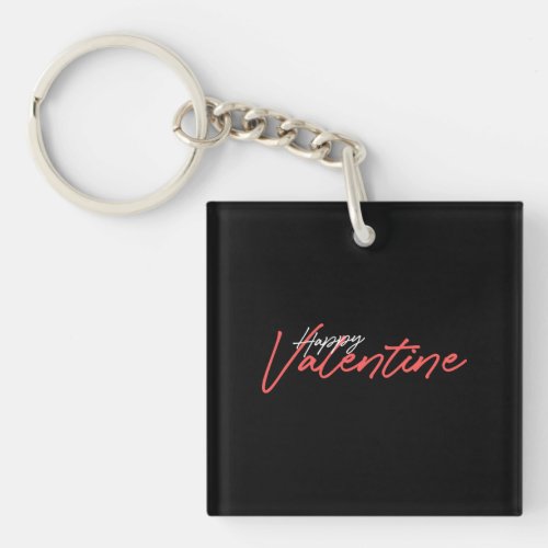 Happy valentine  7 keychain