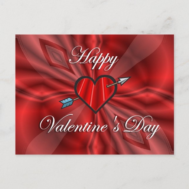 Happy Valentine's Day Holiday Postcard (Front)