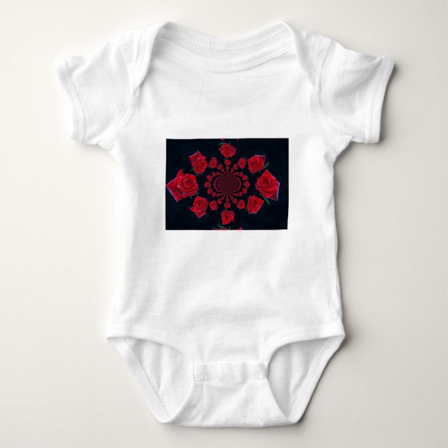 Happy Valentine Baby Bodysuit (Front)