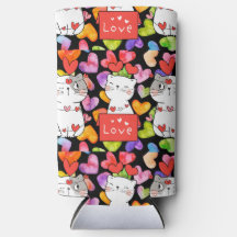 happy valentine cats