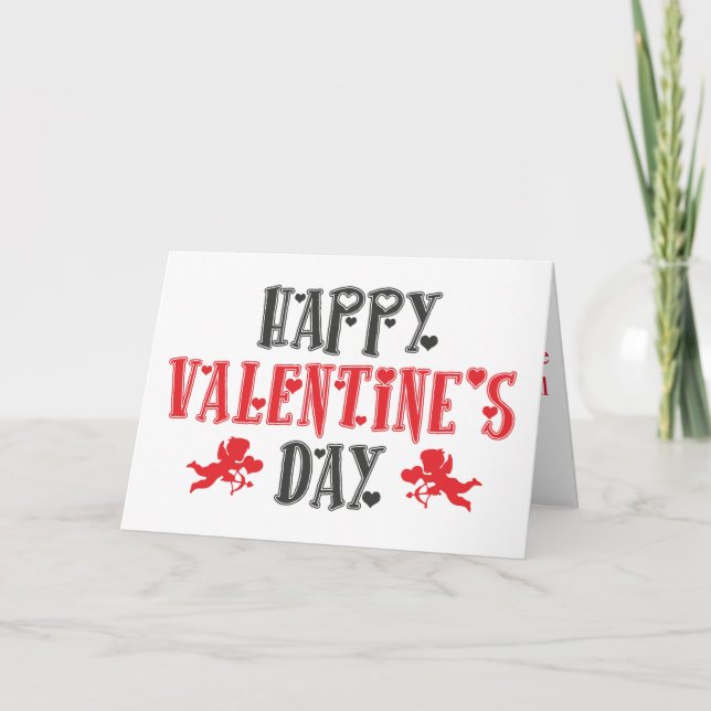 Happy Valentine day card (Front)