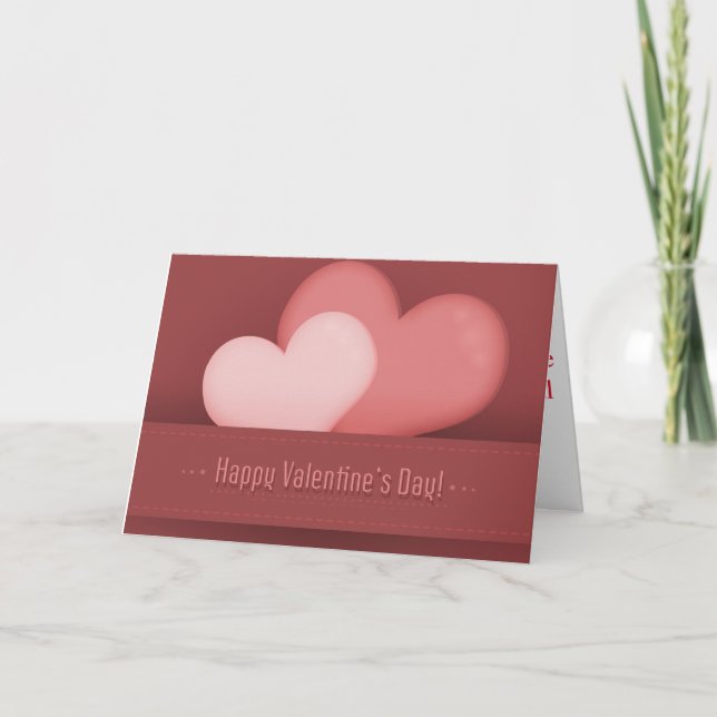 Happy Valentine day card (Front)