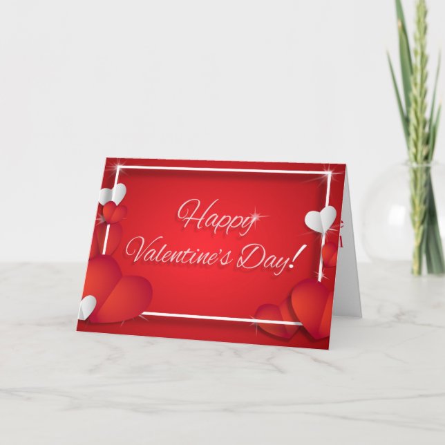 Happy Valentine day card (Front)