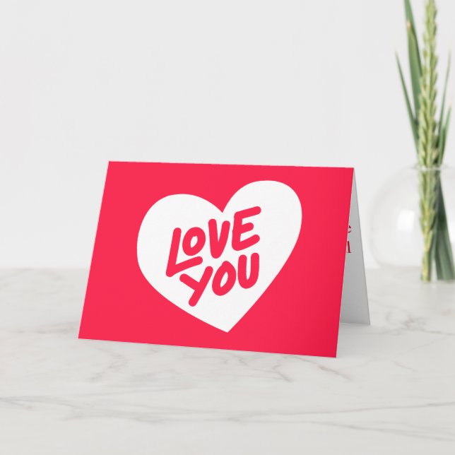 Happy Valentine day card (Front)