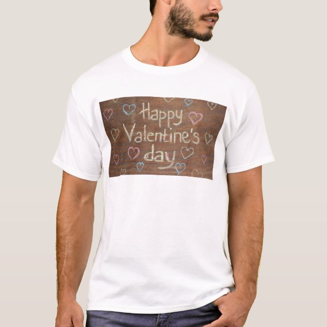 Happy valentine day chalkboard T-Shirt (Front)