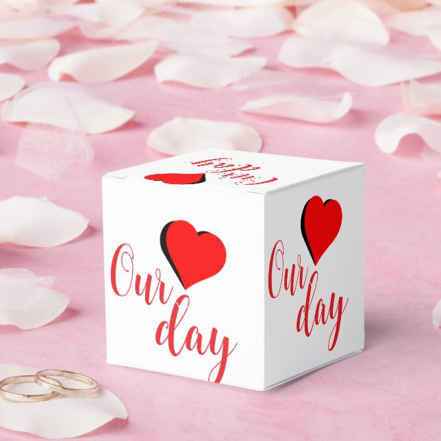 Happy Valentine Day Favor Boxes (Wedding)