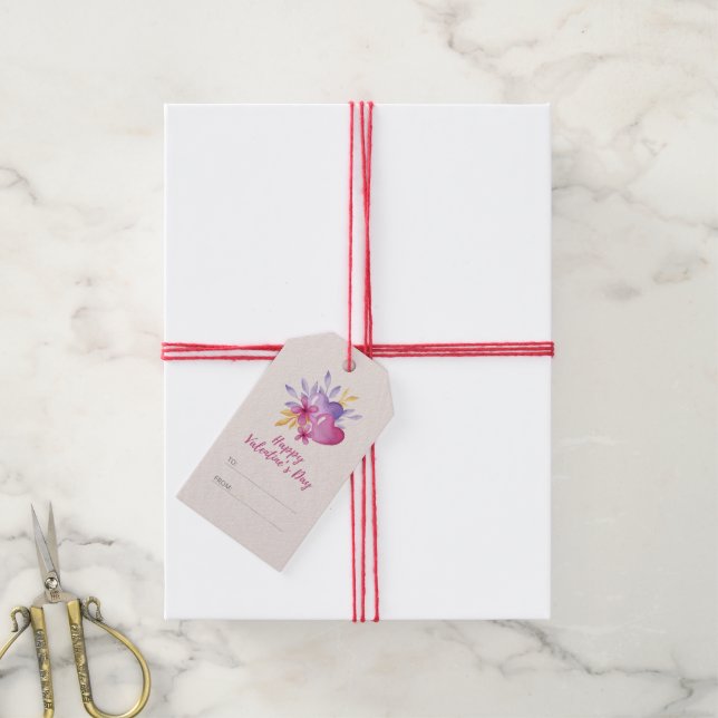 Happy Valentine Day Gift Tags (With Twine)