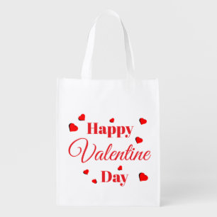 Happy Valentine Day Grocery Bag