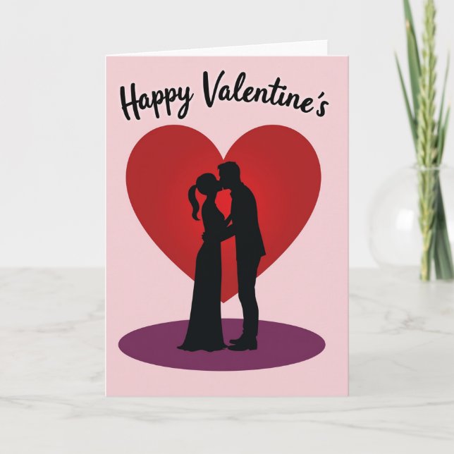 Happy Valentine Day Kiss Card (Front)