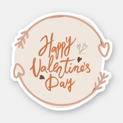 Happy valentine day  Love scrapbook   Sticker