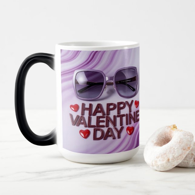Happy Valentine Day Morphing Mug  (With Donut)