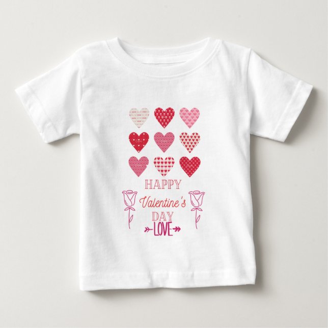 happy valentine day my love hoodie baby T-Shirt (Front)