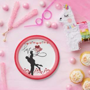 Happy Valentine Day Paper Plates