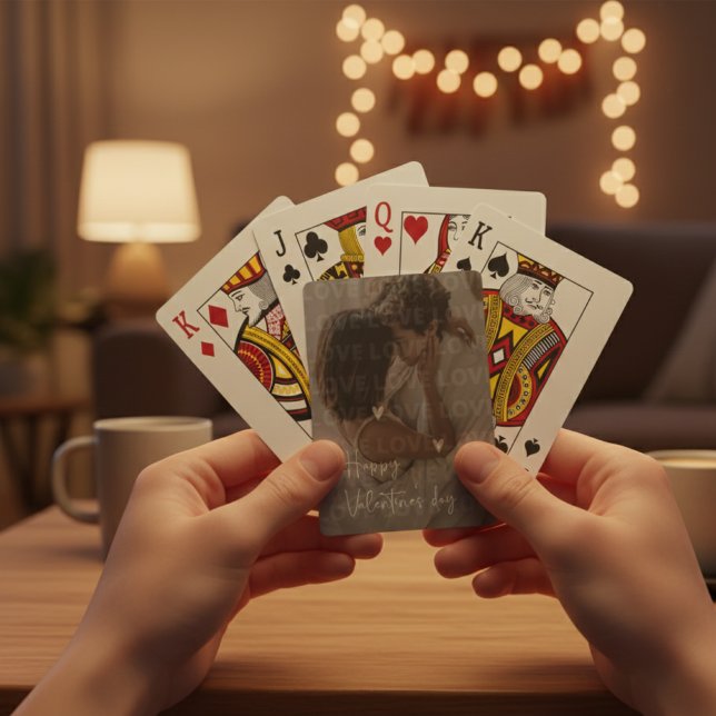 Happy Valentine Day Romantic Couple Romance Love  Poker Cards (Creator Uploaded)