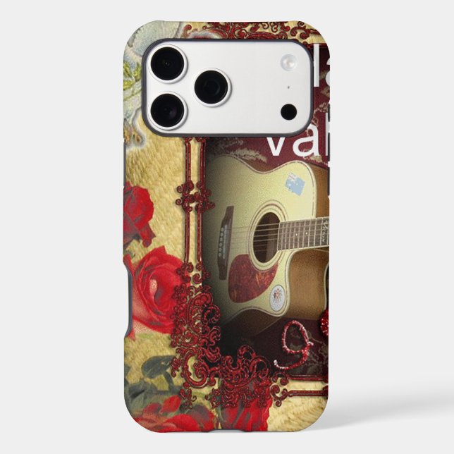 Happy Valentine Day Tunes in My Heart  Achempong V Case-Mate iPhone Case (Back)