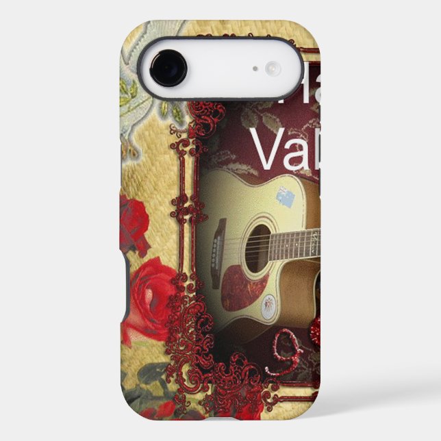 Happy Valentine Day Tunes in My Heart  Achempong V Case-Mate iPhone Case (Back)