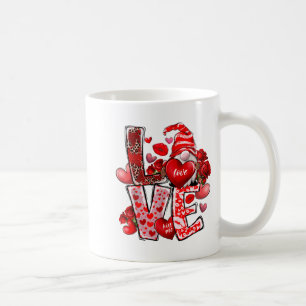 Happy Valentine Gnome Heart Valentine's Day Couple Coffee Mug