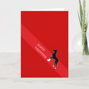 Happy Valentine Great Dane Holiday Card