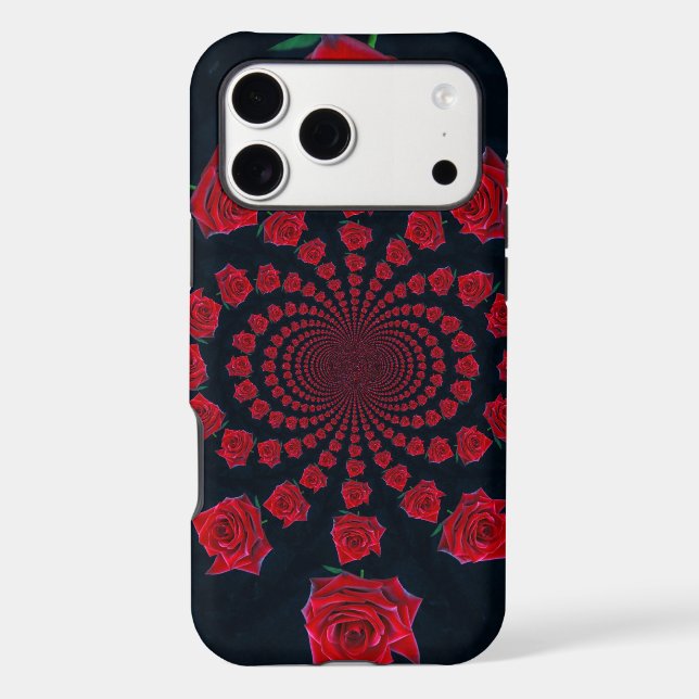Happy Valentine Infinite Red Rose  Case-Mate iPhone Case (Back)
