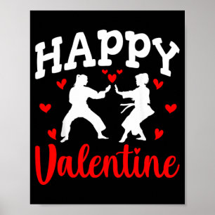 Happy Valentine - Martial Arts Taekwondo Poster