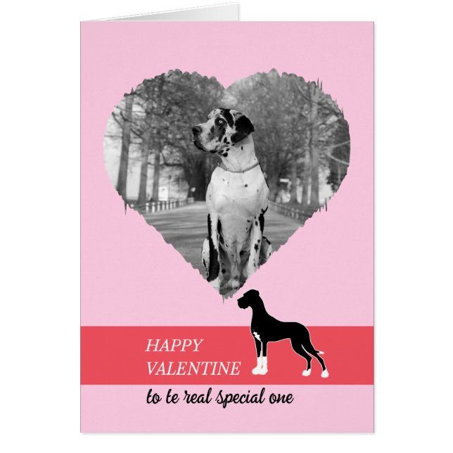 Happy Valentine my Great DAne Cards (Front)