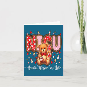 Happy Valentine Nurse Nicu Valentines Day Shirt Nu Card