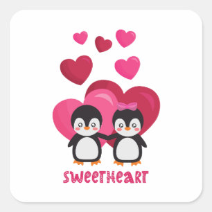 Happy valentine`s day 2023 My Sweet Heart   Square Sticker