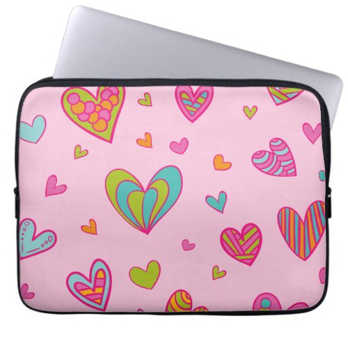 Happy valentines day 2023 With Heart Love  Laptop Sleeve