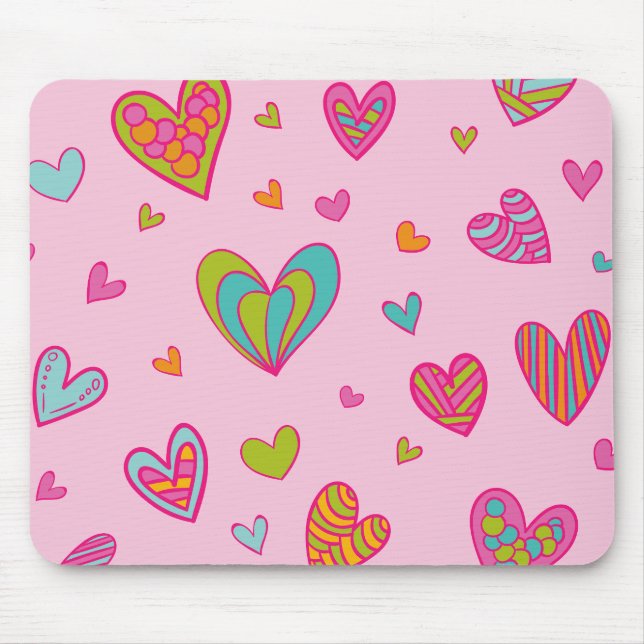 Happy valentine`s day 2023 With Heart Love         Mouse Pad (Front)