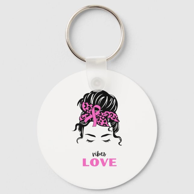 Happy valentine`s day 2023 With Vibes Love       Keychain (Front)