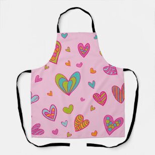 Happy valentine`s day 2024 With Heart Love       Apron