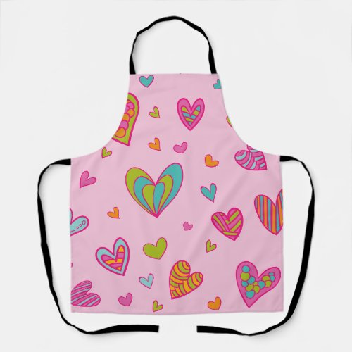 Happy valentines day 2024 With Heart Love       Apron