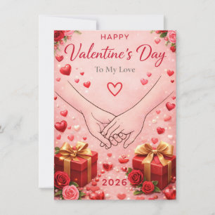 Happy Valentine’s Day 2026 Romantic Love Greeting Card