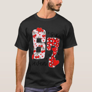 Happy Valentine’s Day 67 Meme Hearts Coquette Bow T-Shirt