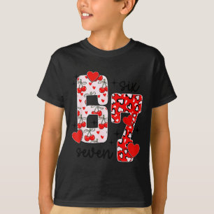Happy Valentine’s Day 67 Meme Hearts Coquette Bow T-Shirt