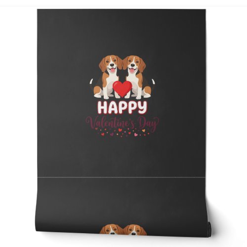 Happy Valentine’s Day Beagle Couple Wallpaper