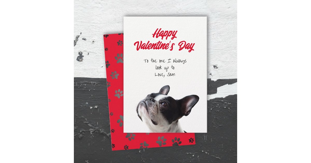 Happy Valentine’s Day Boston Terrier Card Zazzle