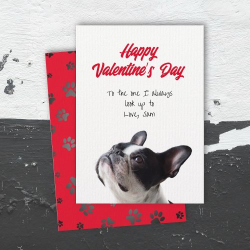 Happy Valentines Day Boston Terrier Card