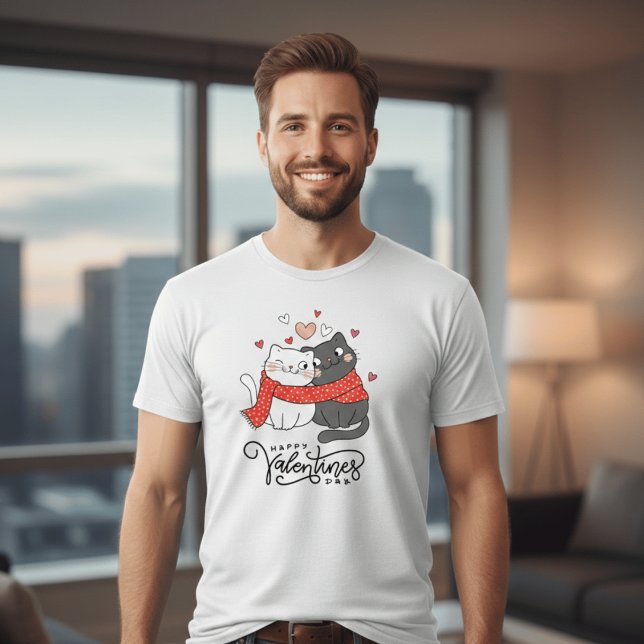 Happy Valentine’s Day Cat Shirt | Cute Cats Couple (Creator Uploaded)