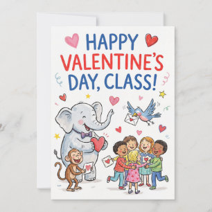 Happy Valentine’s Day Class - Classroom Valentines Holiday Card