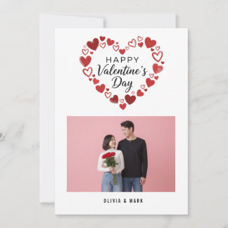 Happy Valentine’s Day Custom Photo Collage Holiday Card