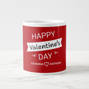 Happy Valentine’s Day – Cute Valentine Love Custom Giant Coffee Mug